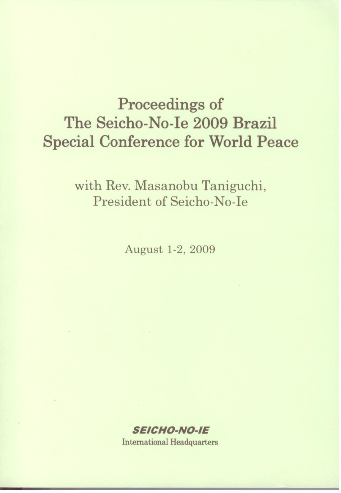 Proceedings 2009