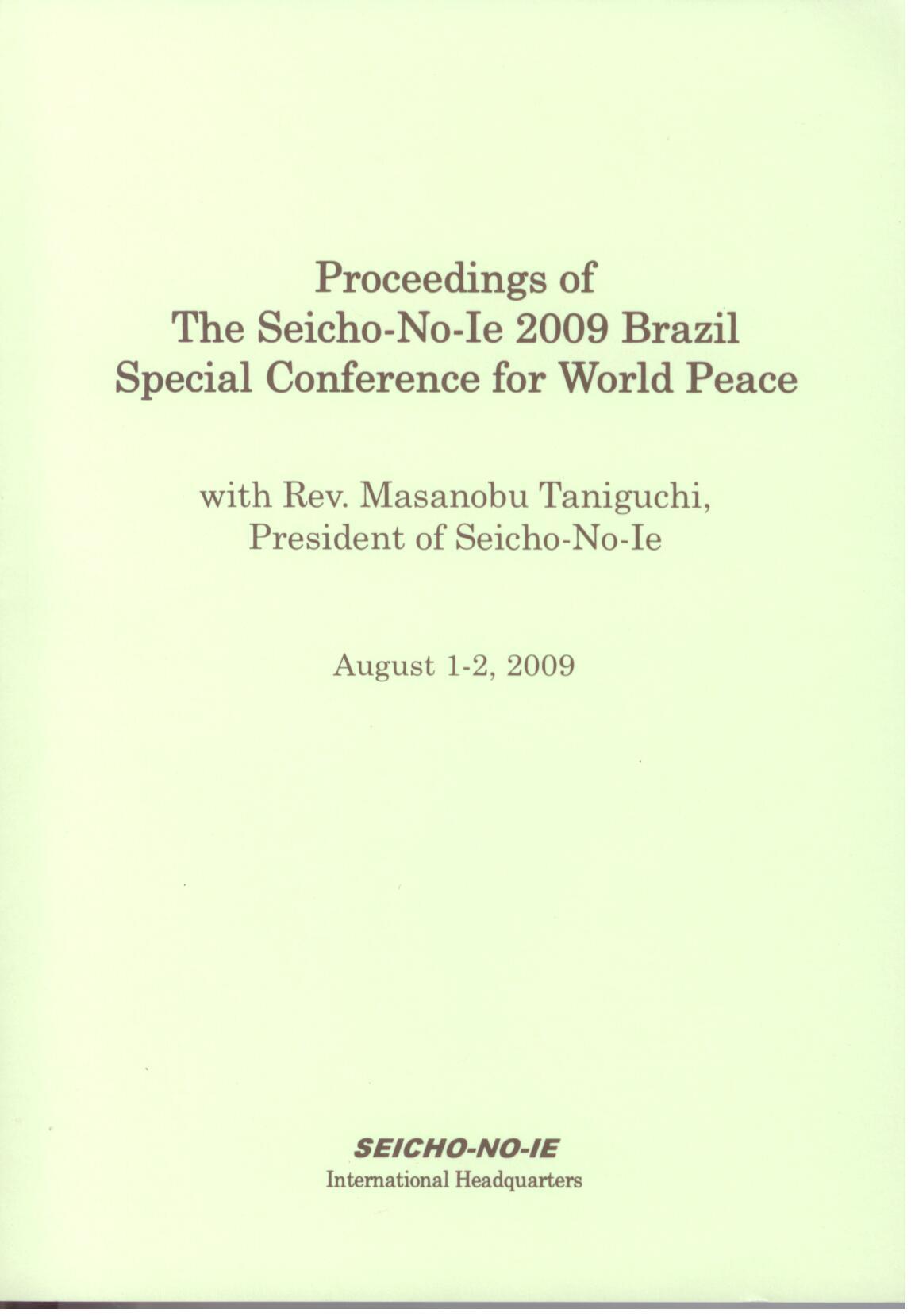 Proceedings 2009